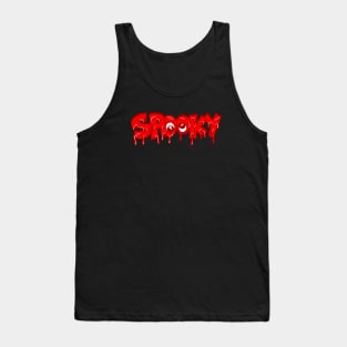 Spooky Grime Melted bloody typography Tank Top